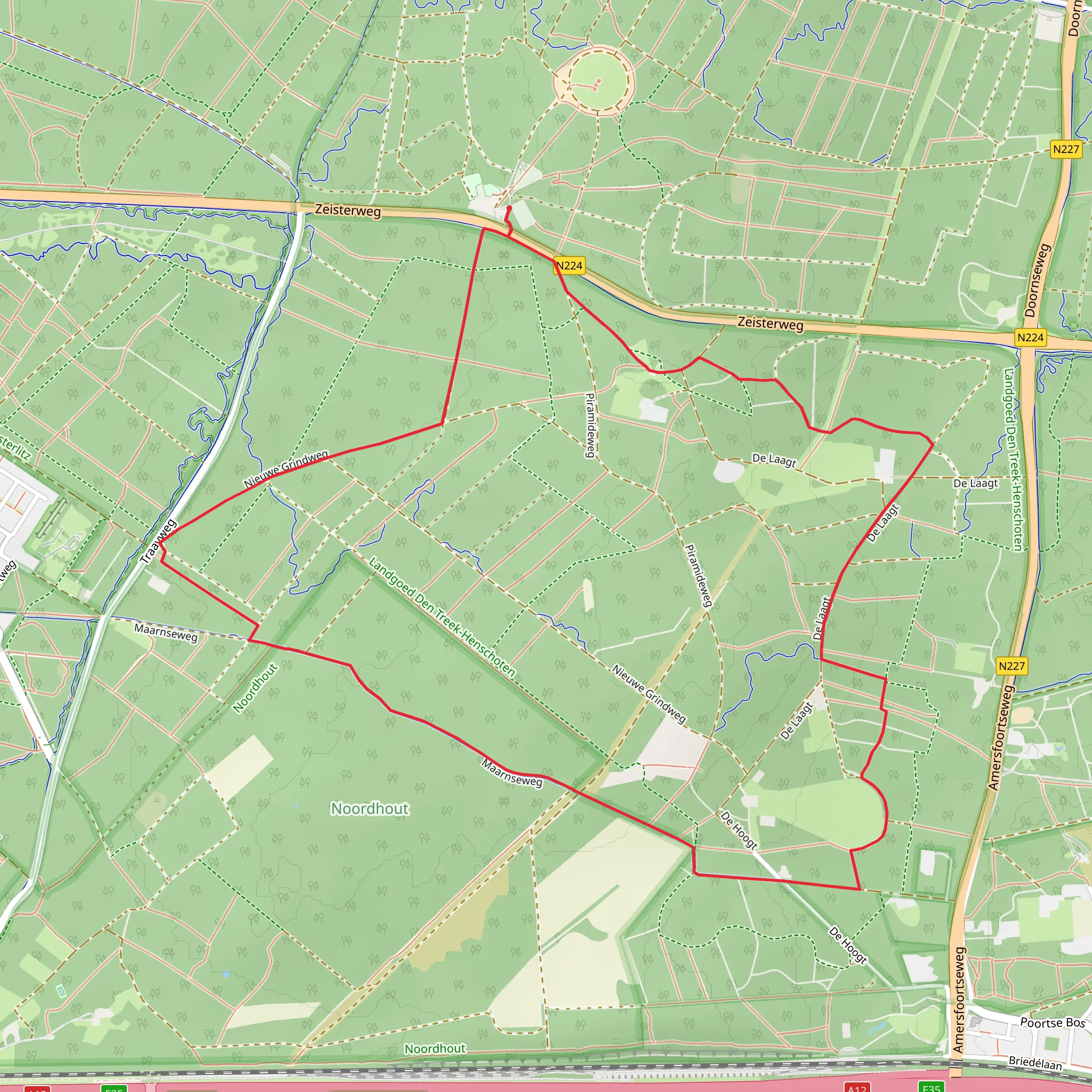 De Laagt and De Hoogt Loop mobile static map