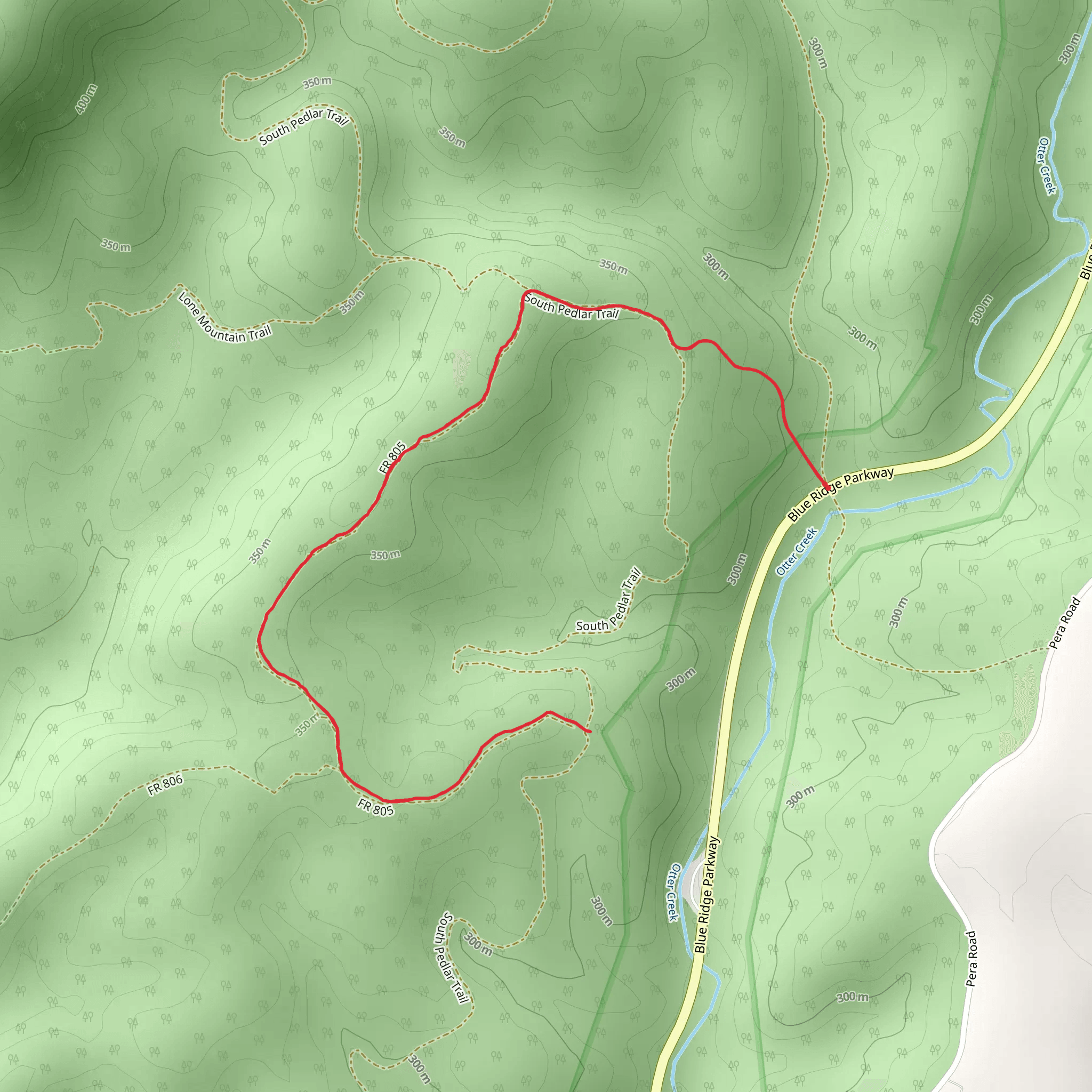 Otter Trail mobile static map