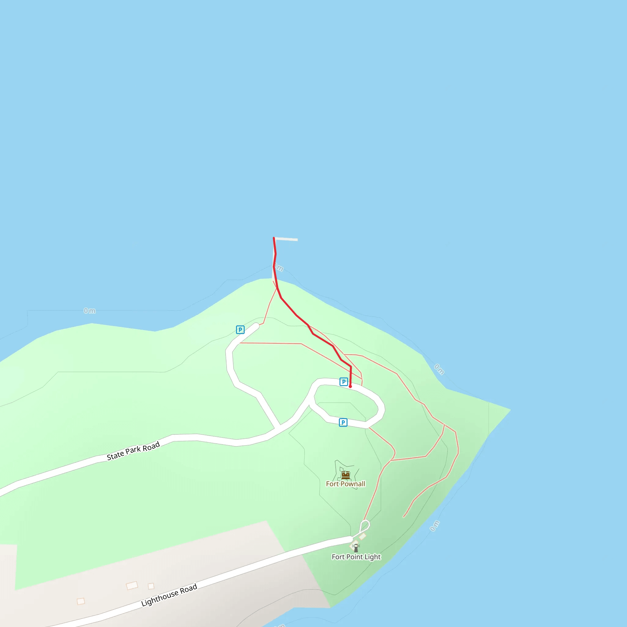 Fort Point Boardwalk Trail mobile static map