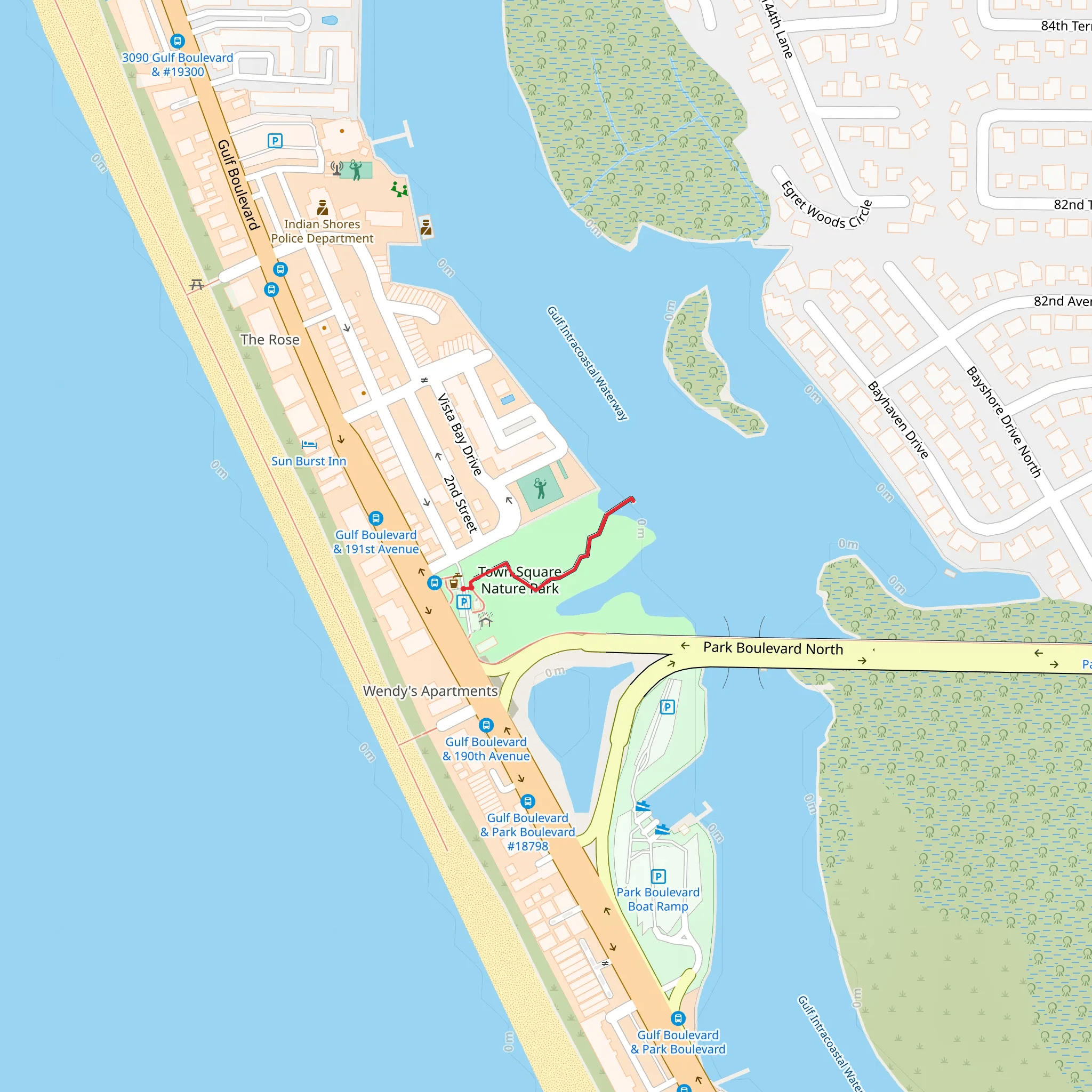 Town Square Nature Park mobile static map