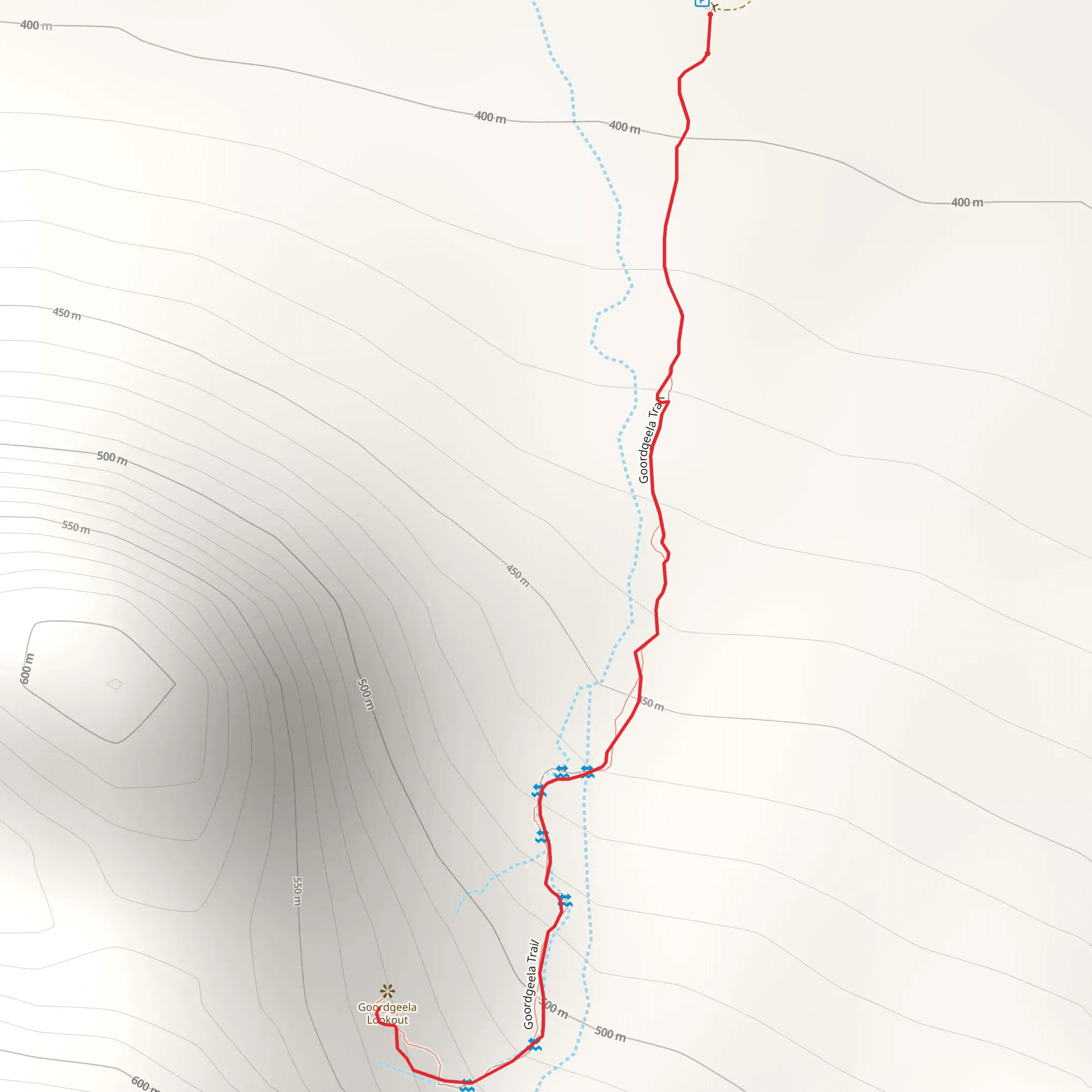 Goordgeela Trail mobile static map
