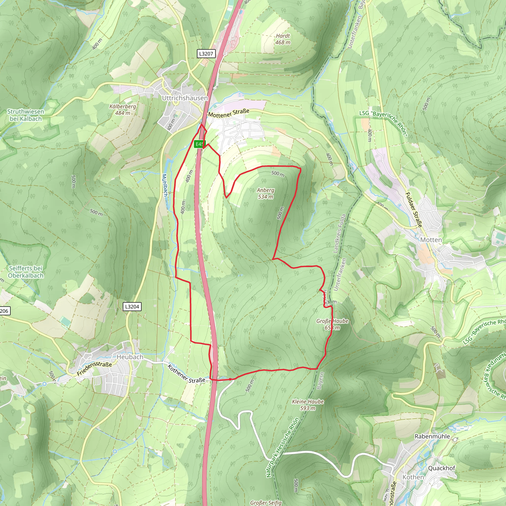 Große Haube, Jagereiche and Zwei Bruder Blick Loop mobile static map