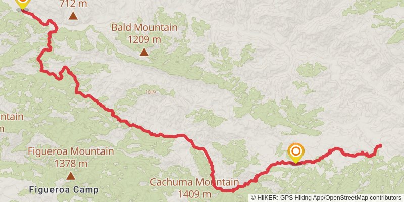Manzana Trail via Horse Canyon Trail stage 5 Map