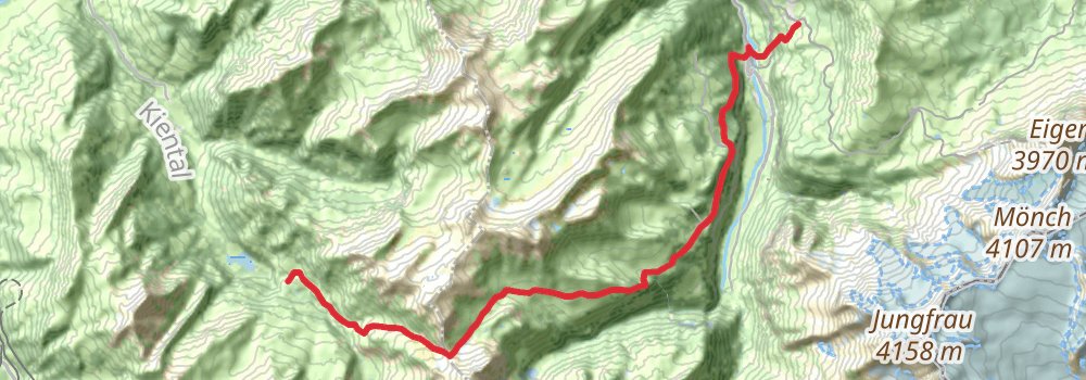 Via Alpina - Green Trail stage 17 Map