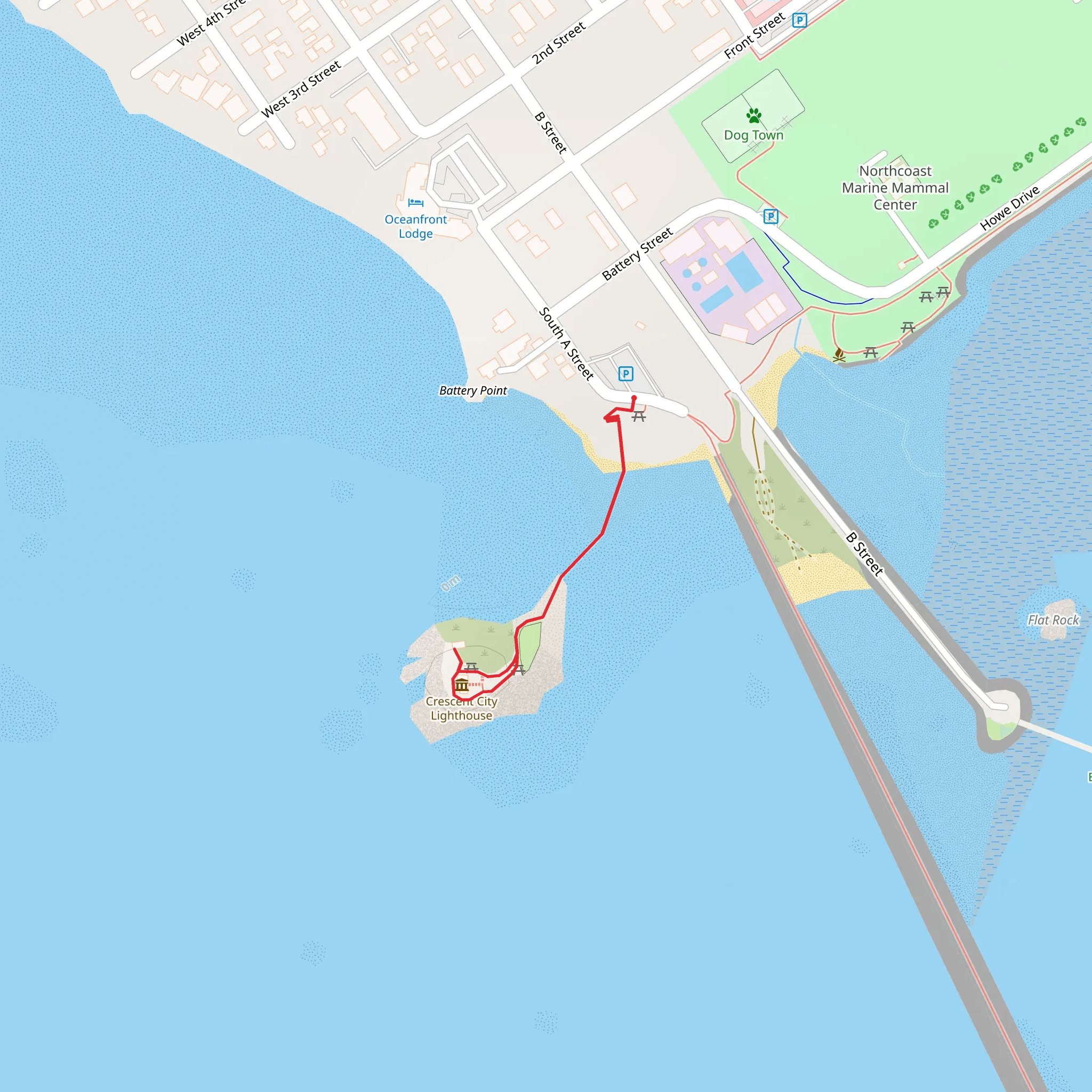 South A Street mobile static map