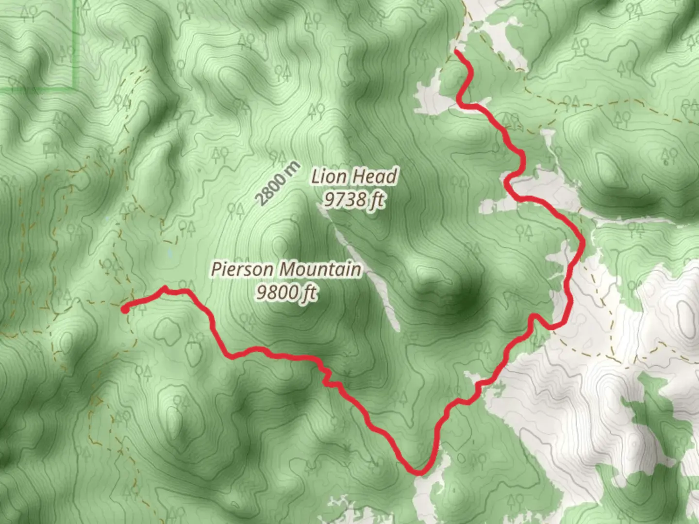 An image depicting the trail Homestead Meadows Trail and its surrounding area.