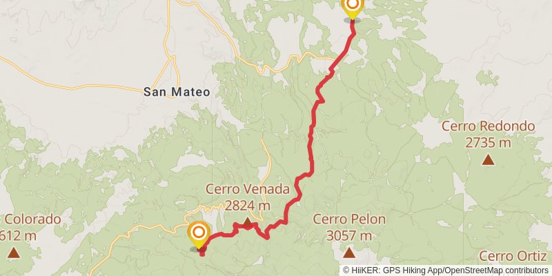 Continental Divide Trail - New Mexico stage 49 Map