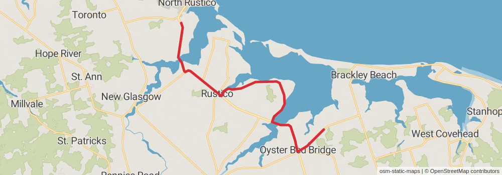 The Island Walk - Prince Edward Island stage 18 Map