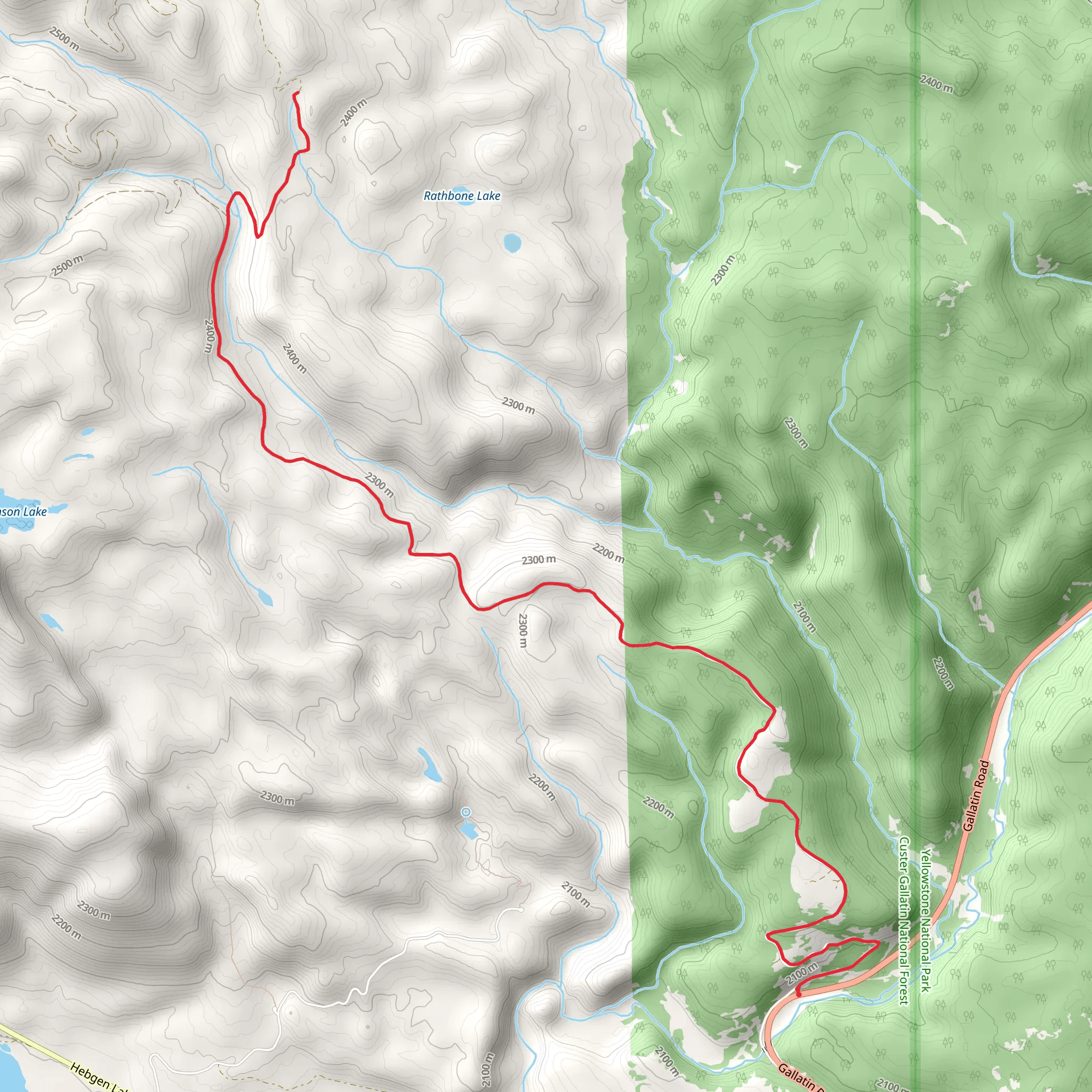 Tepee Creek Road mobile static map