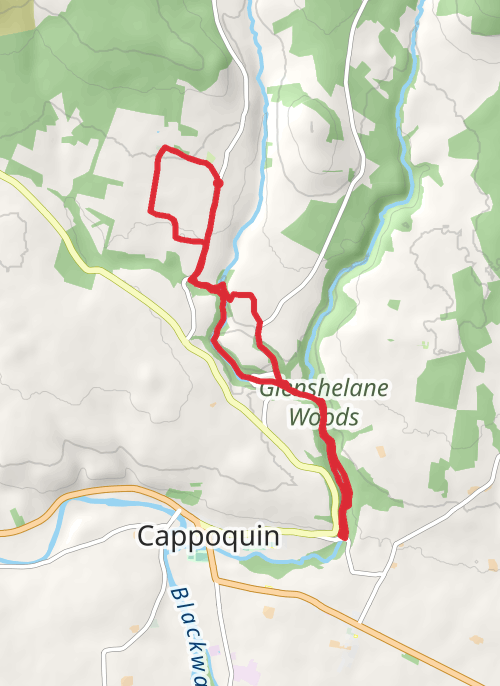 County Waterford Walking mobile static map