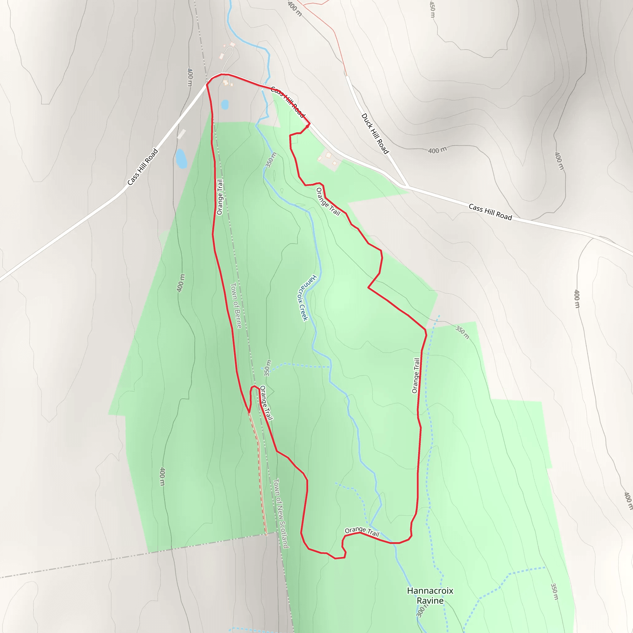 Hannacroix Ravine Loop Trail mobile static map
