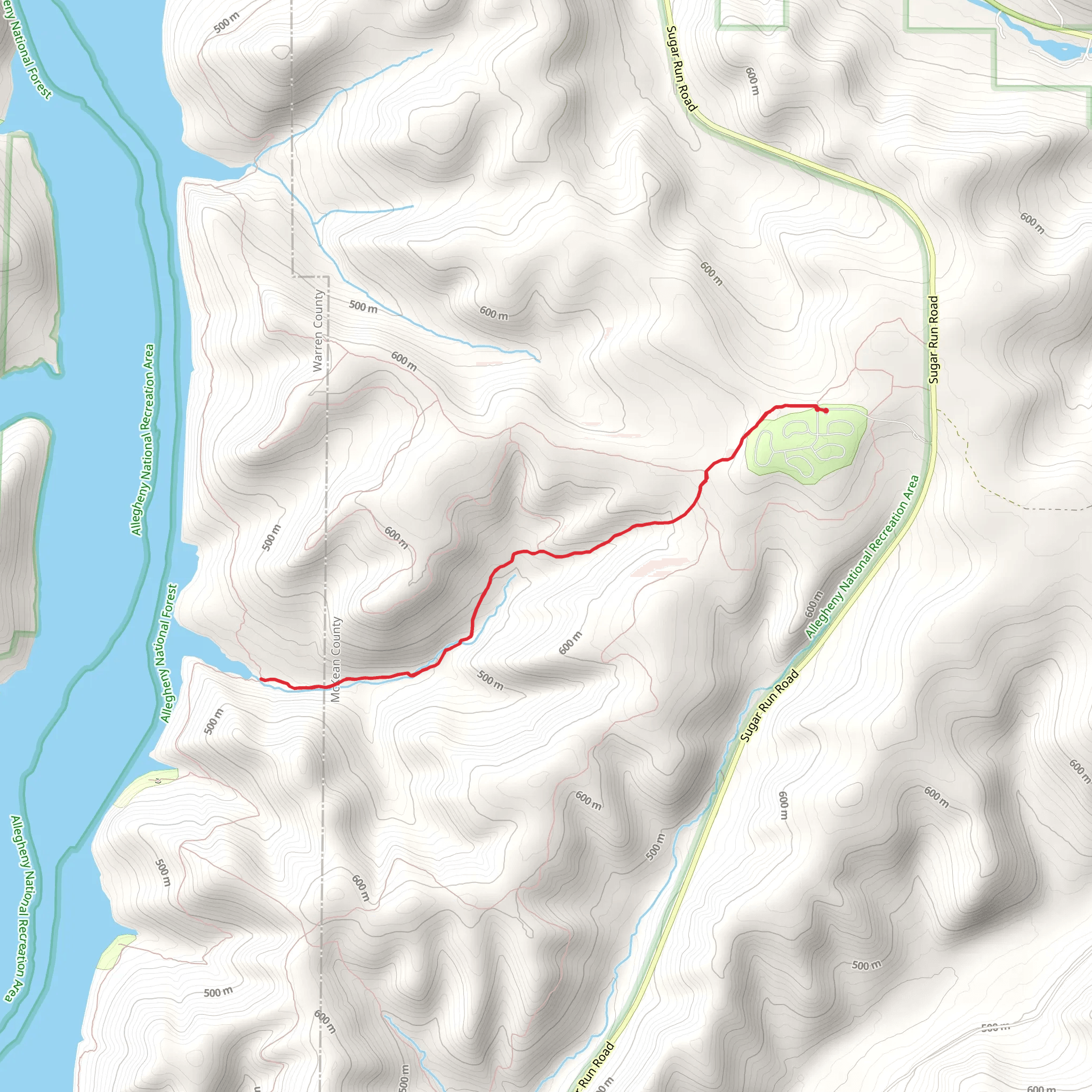 Johnnycake Trail mobile static map