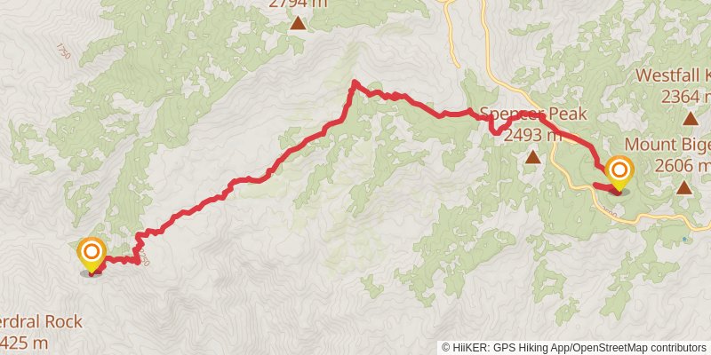 Sky Islands Traverse stage 23 Map