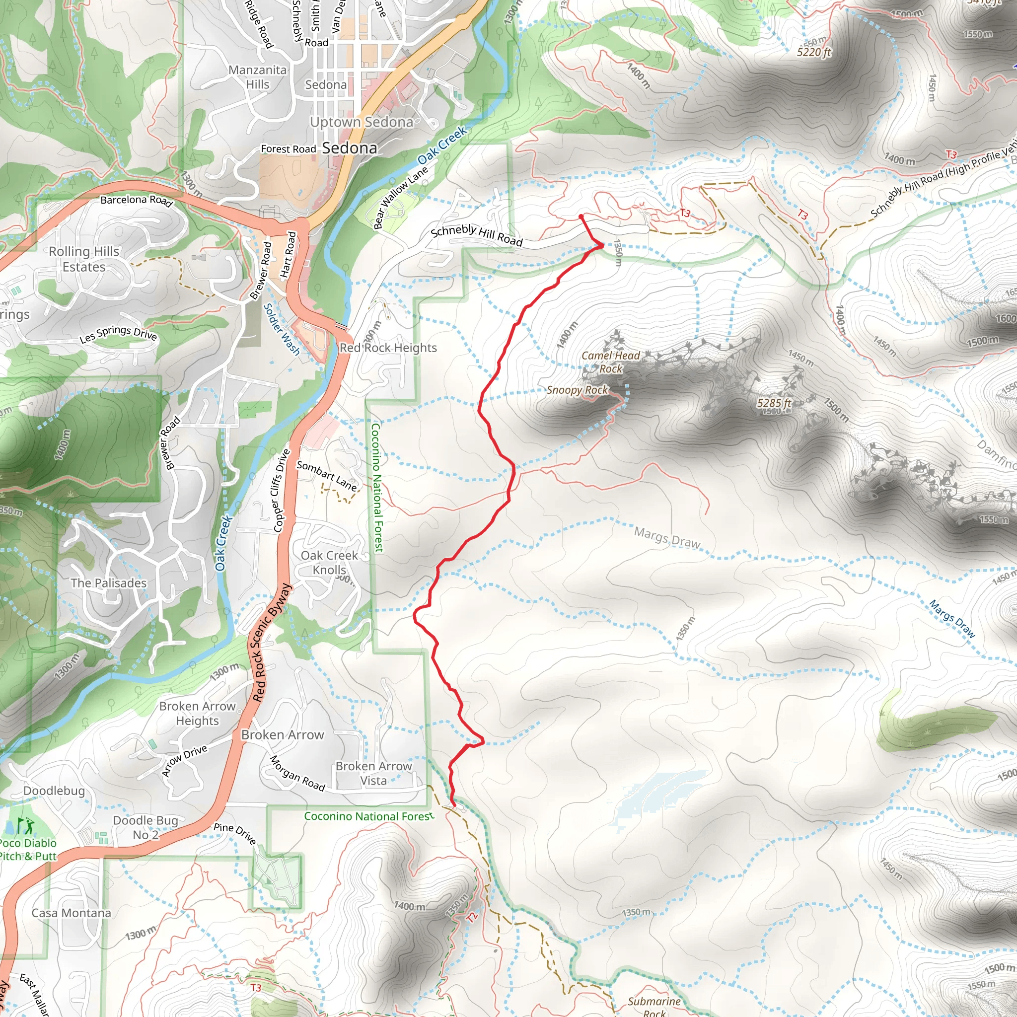 Margs Trail mobile static map