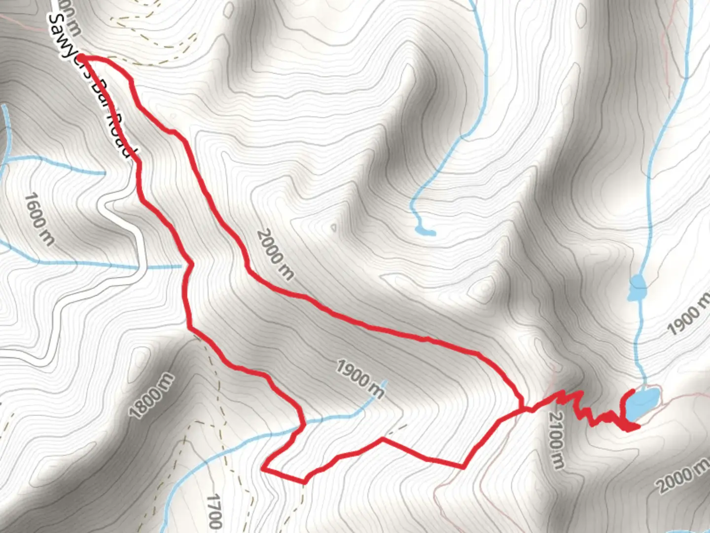 An image depicting the trail Ruffey Lakes, Pacific Crest Trail and Sawyers Bar Road Loop and its surrounding area.