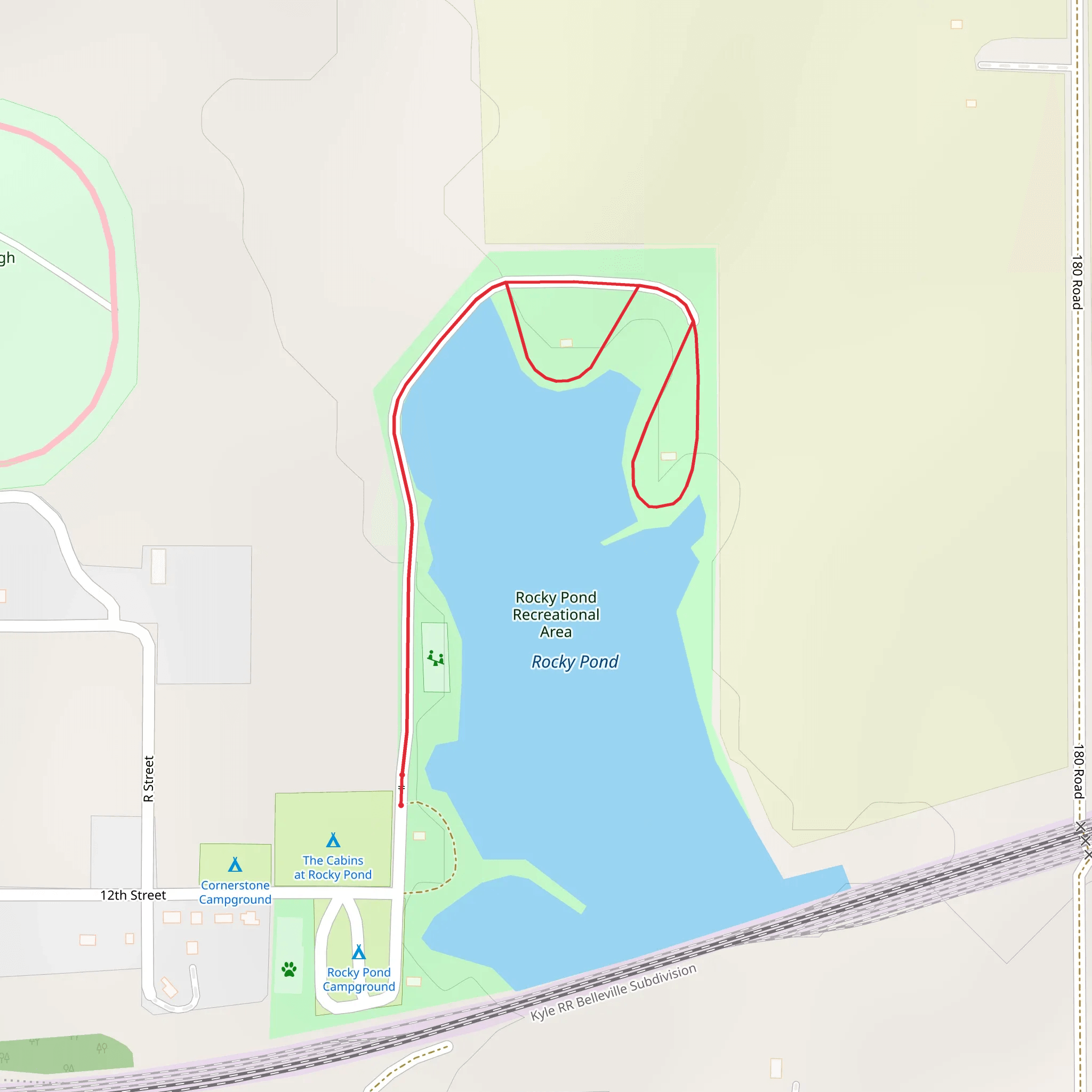 Rocky Pond mobile static map