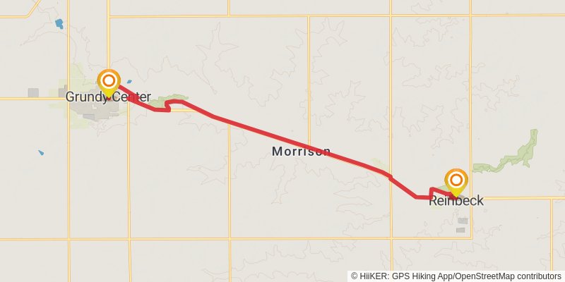 American Discovery Trail North Route stage 140 Map