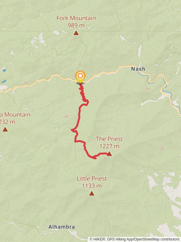 The Priest via Crabtree Falls Trail