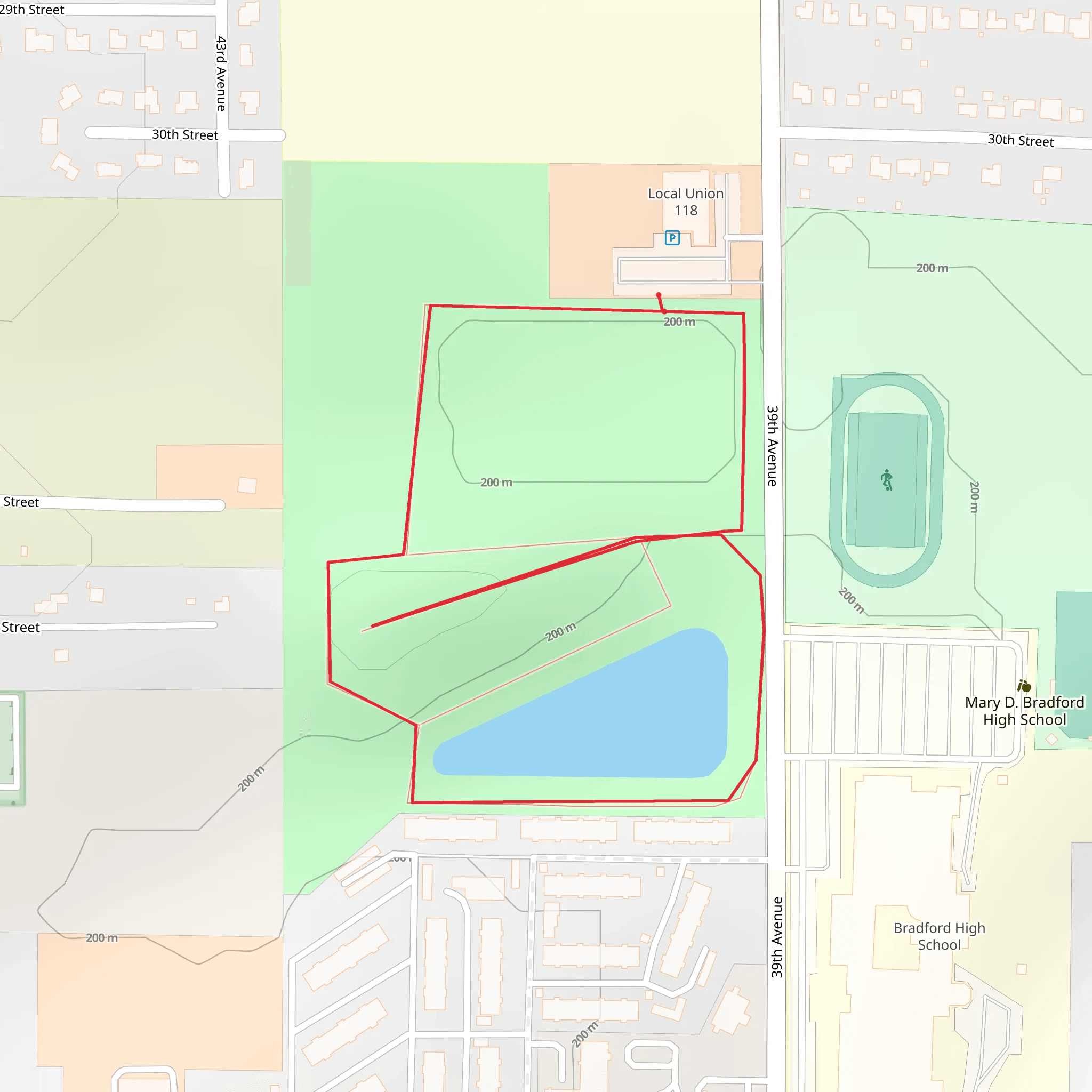 Pike Creek Loop mobile static map