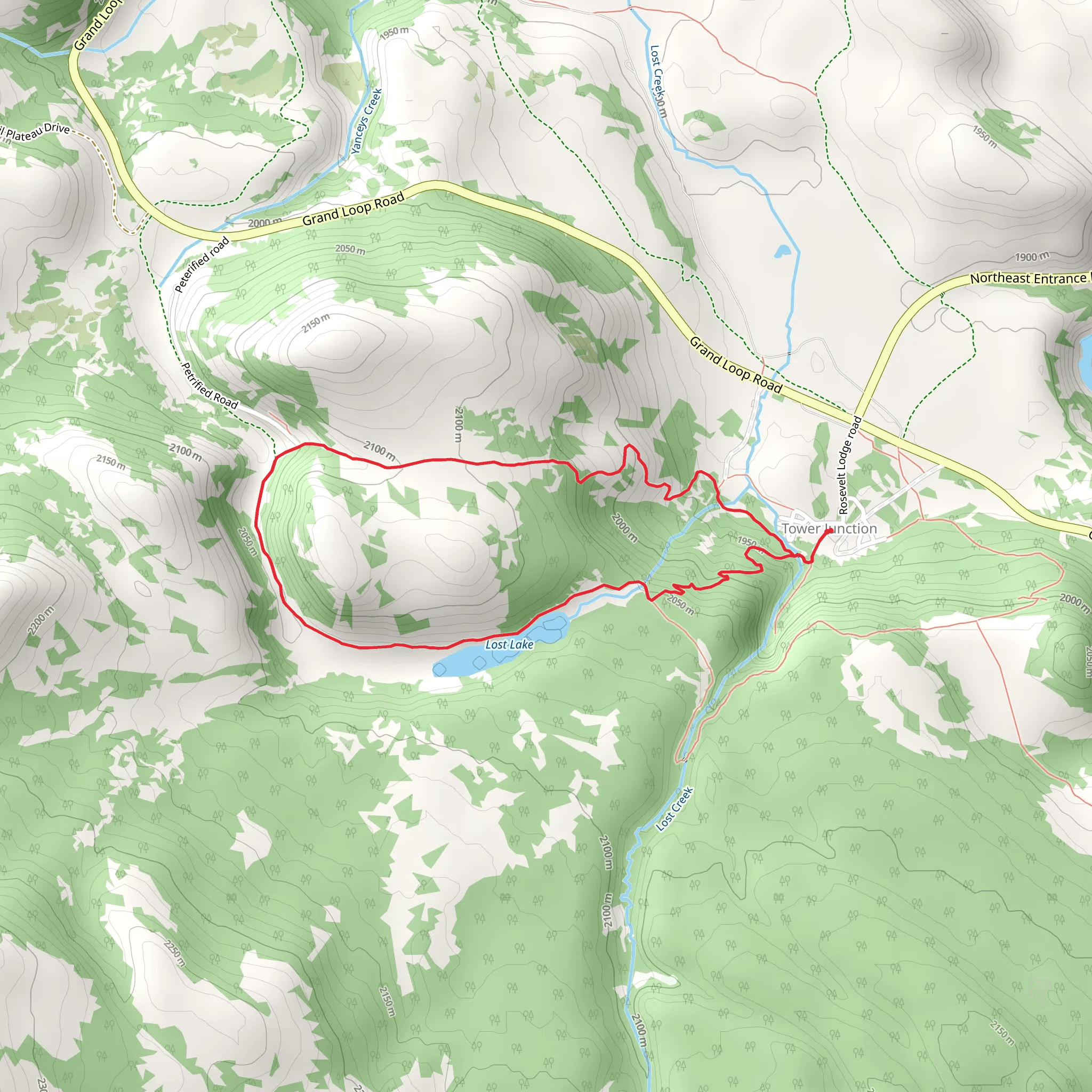 Lost Lake Loop Trail mobile static map