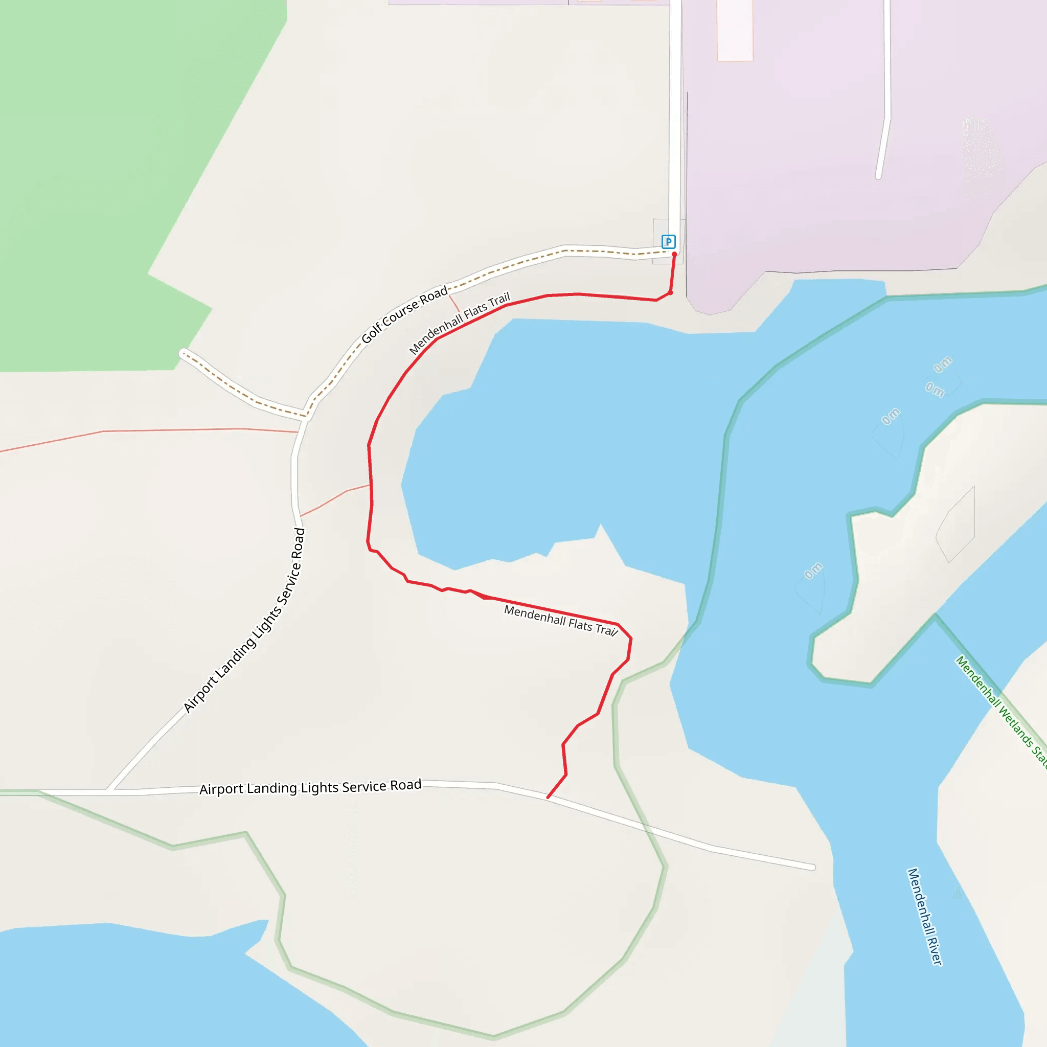 Mendenhall Flats Trail mobile static map