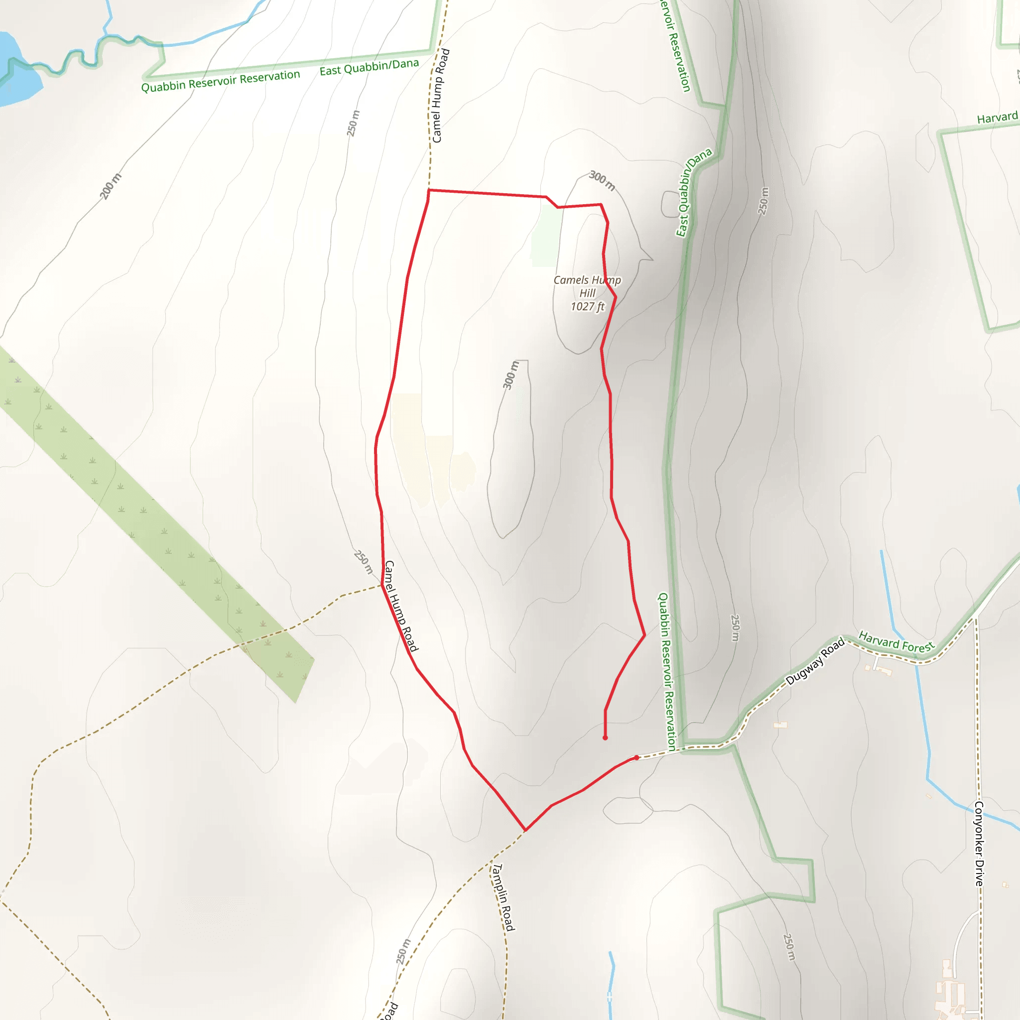 Camel Hump Hill Loop mobile static map