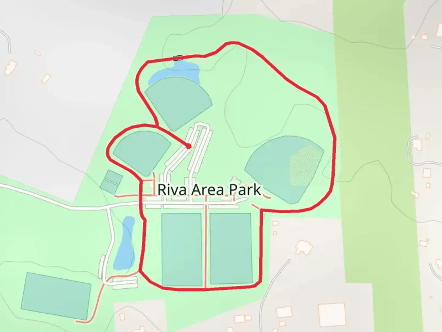 An image depicting the trail Riva Area Park Loop and its surrounding area.