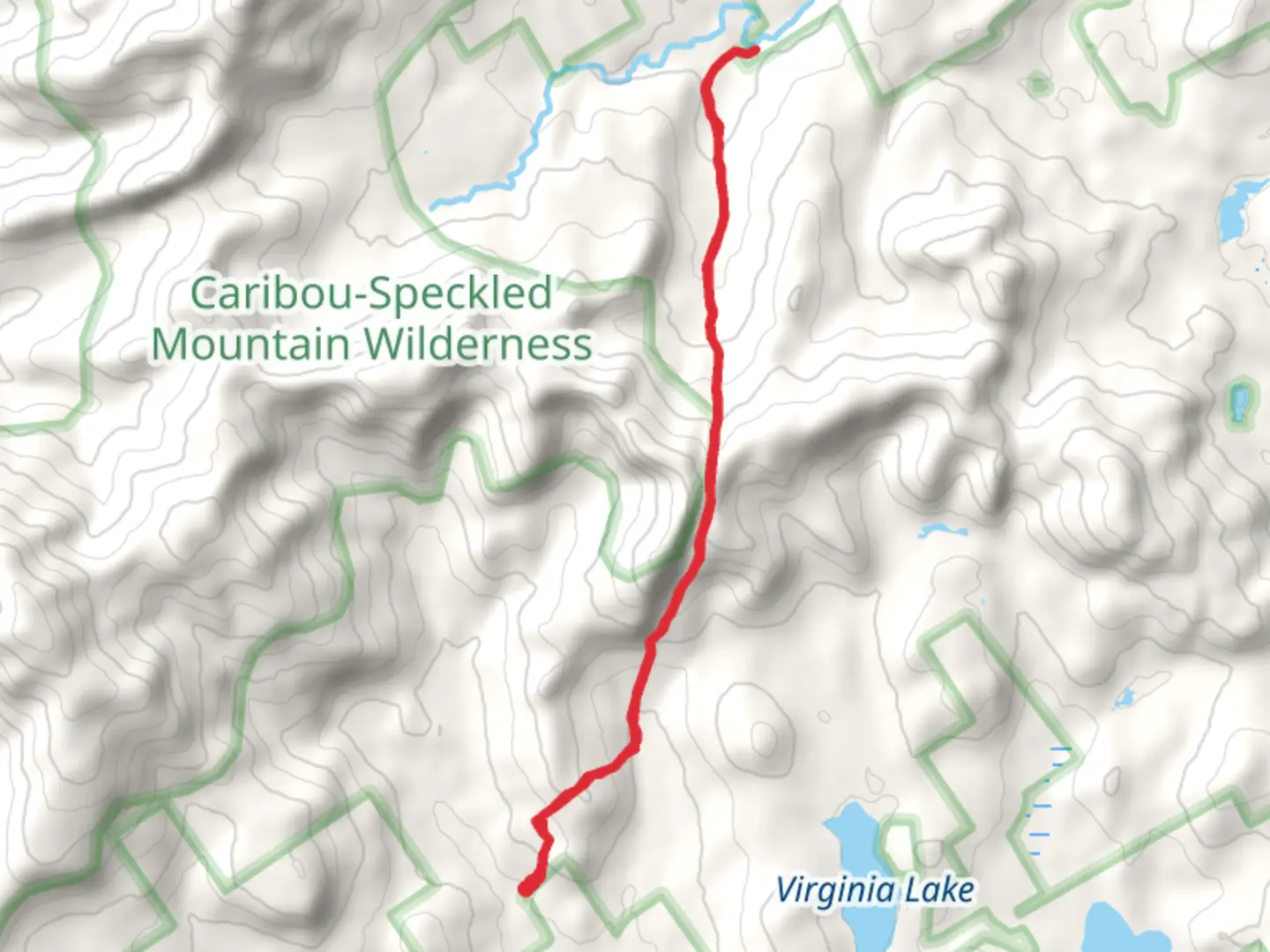 An image depicting the trail Miles Notch Trail and its surrounding area.