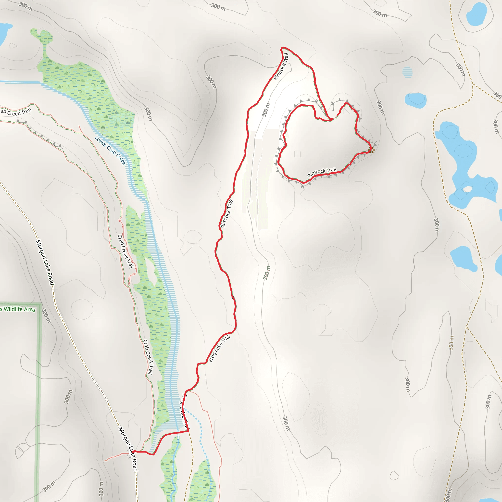 Rimrock Trail mobile static map