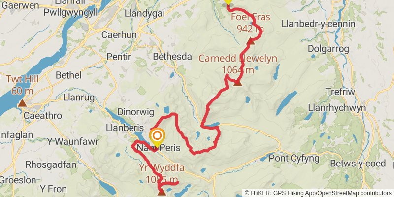 Welsh 3000s Ultra Route stage 7 Map