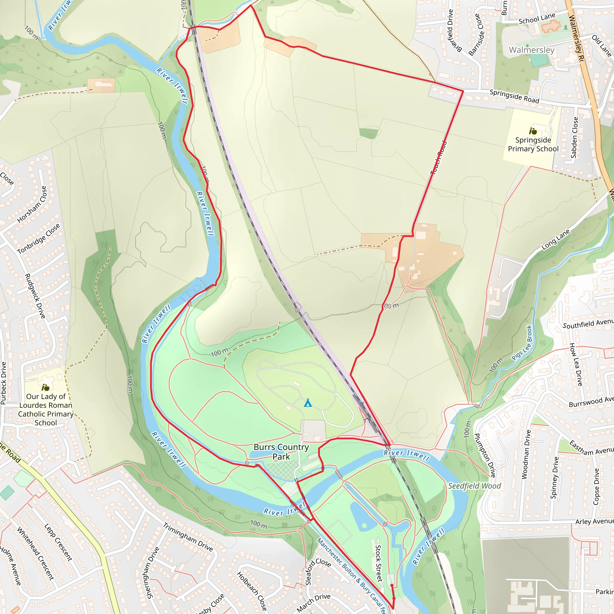 Burrs Country Loop mobile static map