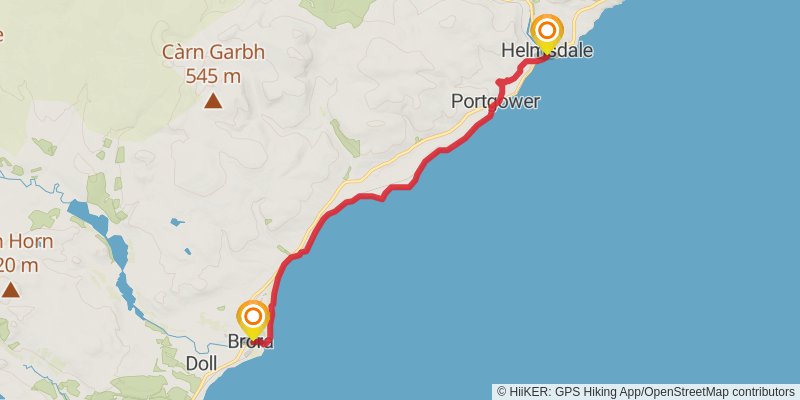 John o'Groats Trail stage 7 Map