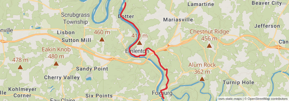 American Perimeter Trail - Northern Appalachian Primary stage 9 Map