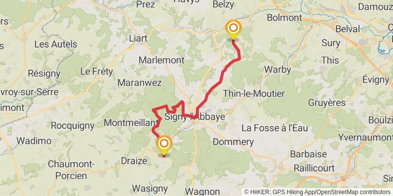 GR 12 - France stage 3 Map