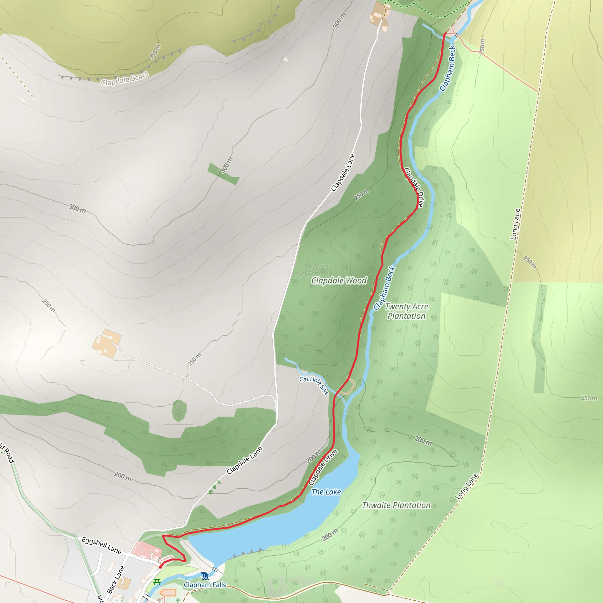 Clapham Nature Trail mobile static map