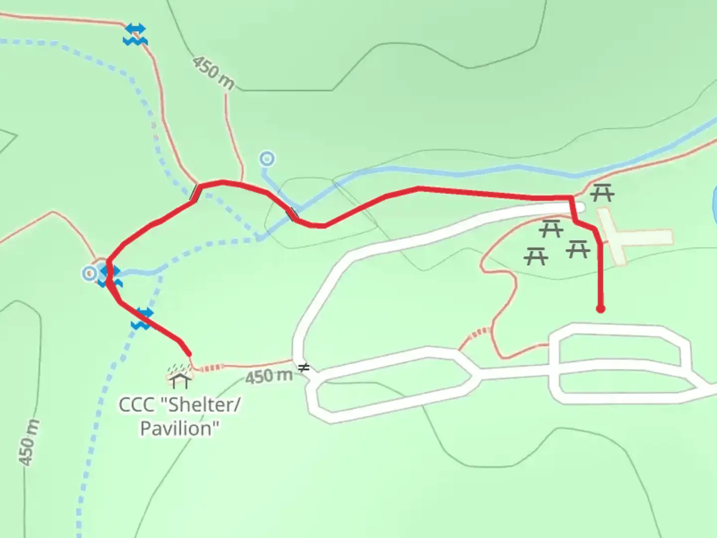 An image depicting the trail Big Spring and its surrounding area.