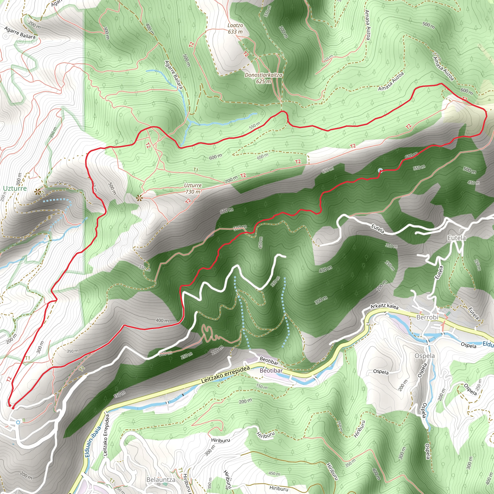 Belabietako Bidea PR GI 115 mobile static map