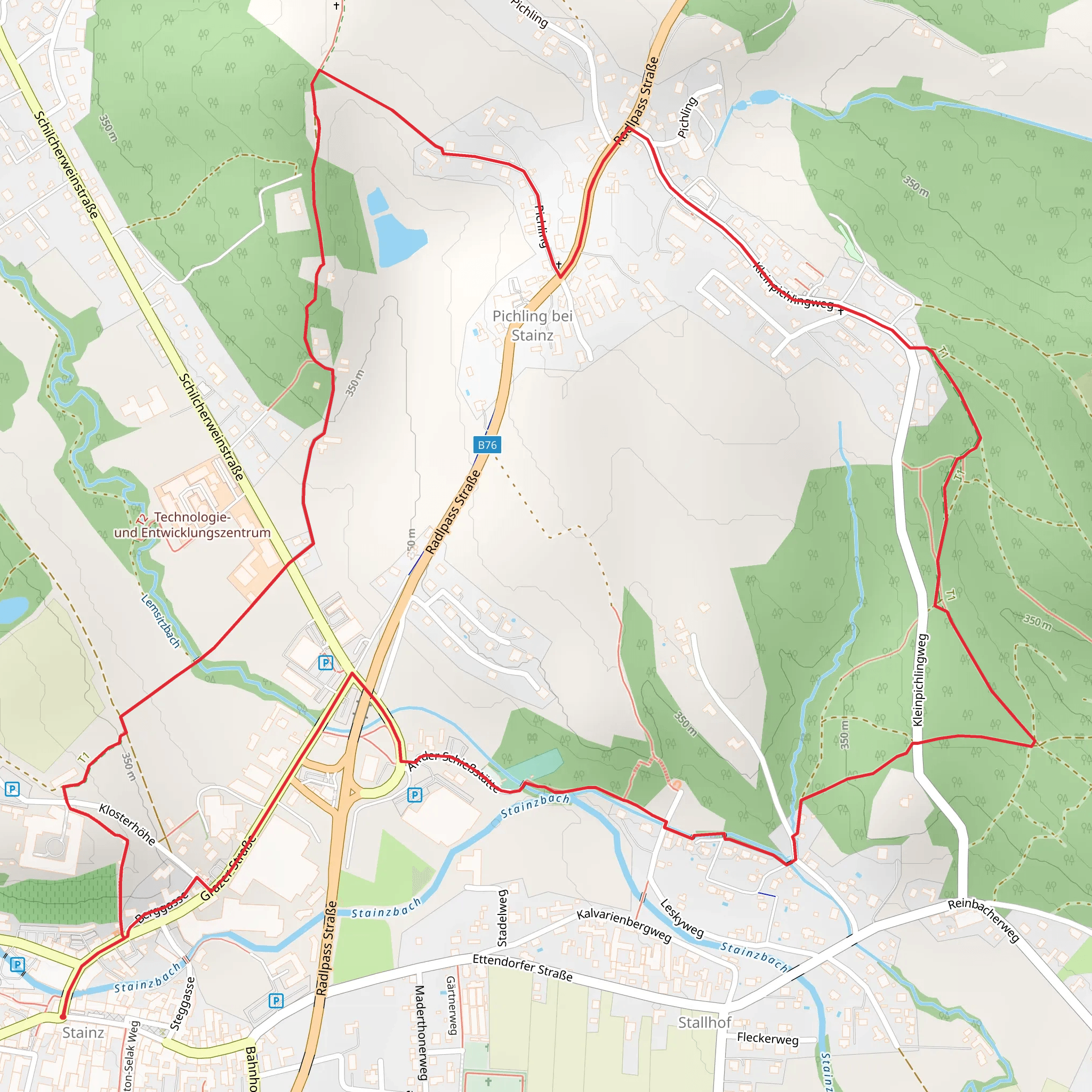 Pichlinger Panoramic Path mobile static map
