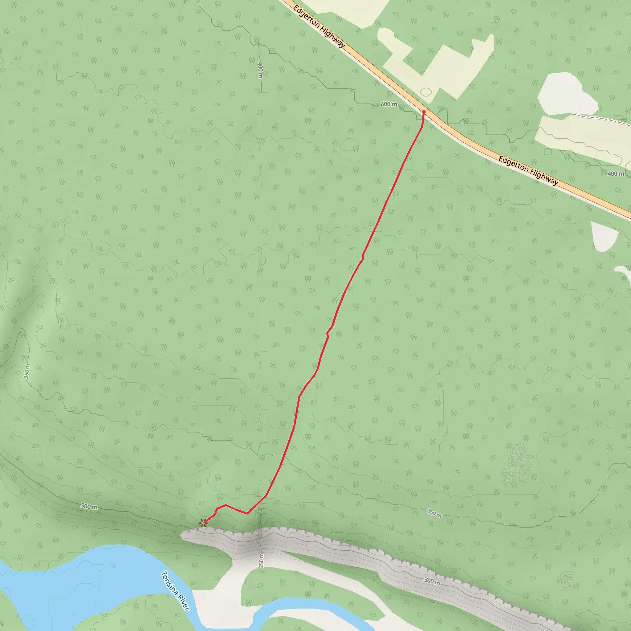 Tonsina River Trail mobile static map