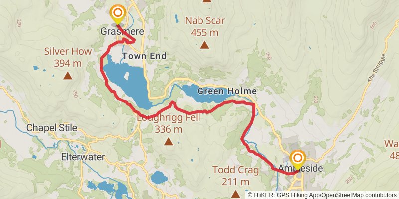 Wainwright Memorial Walk stage 13 Map