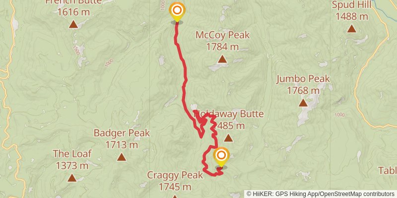 Juniper Ridge - Boundary Trail spur 3 Map