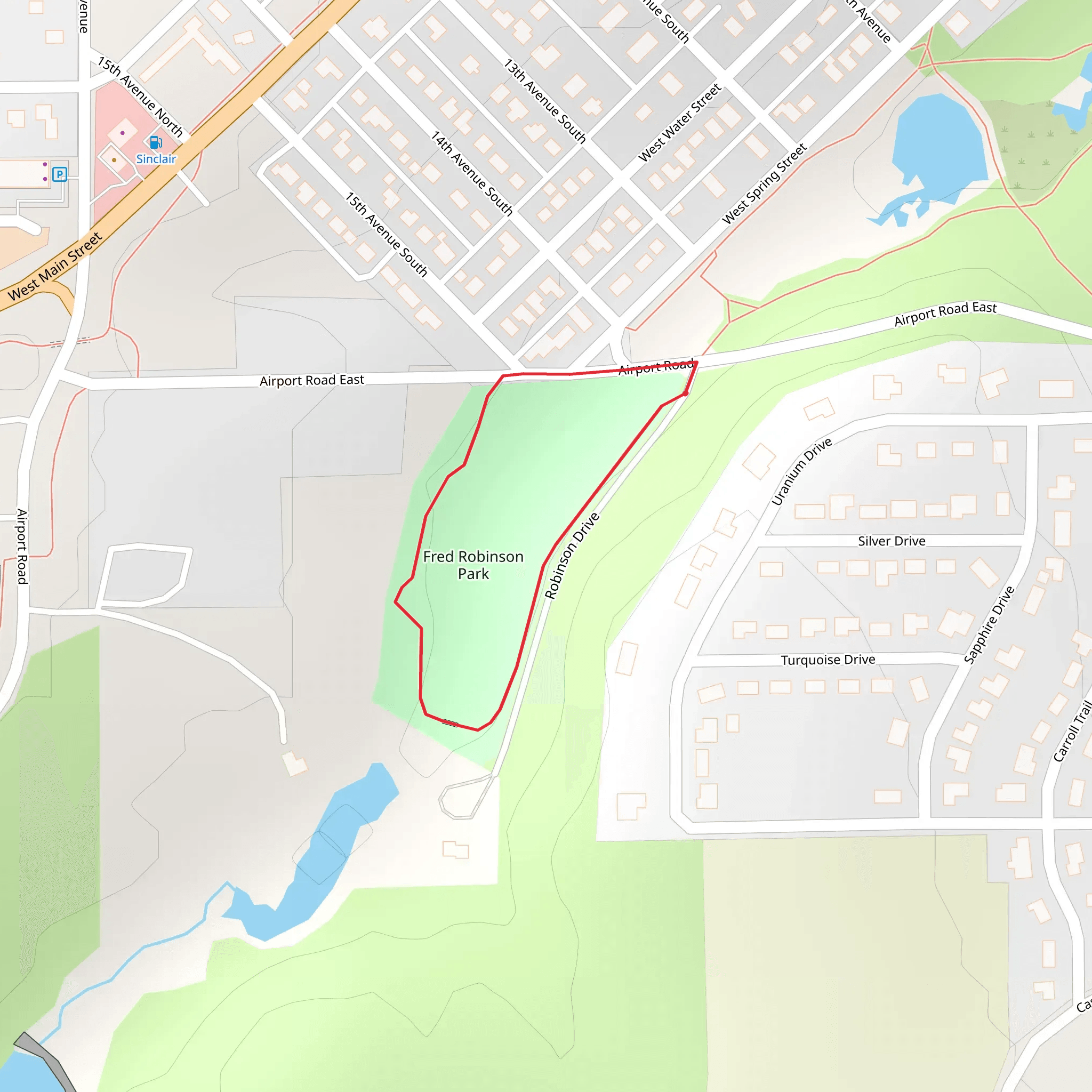 Robinson Drive Loop mobile static map