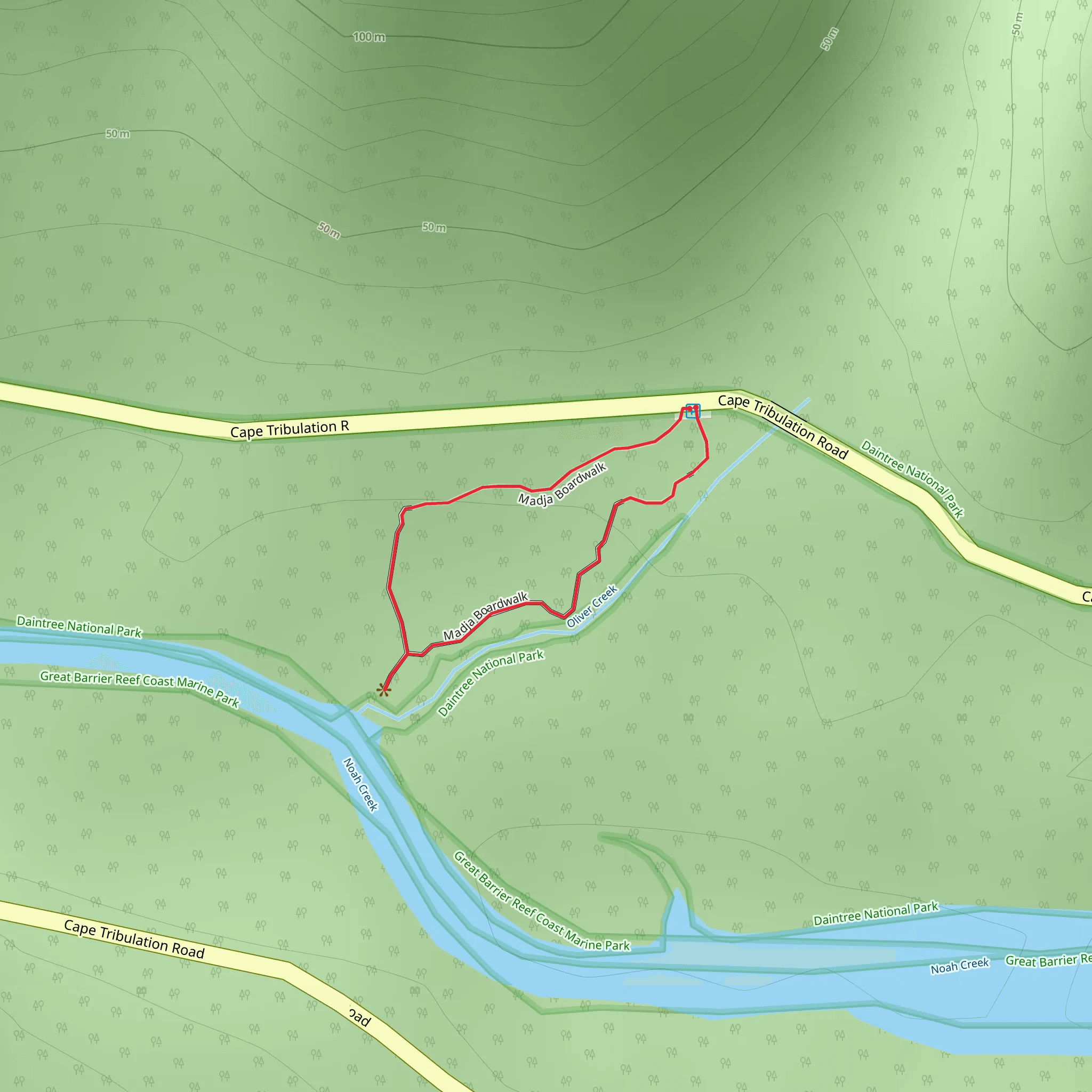 Madja Boardwalk Trail mobile static map