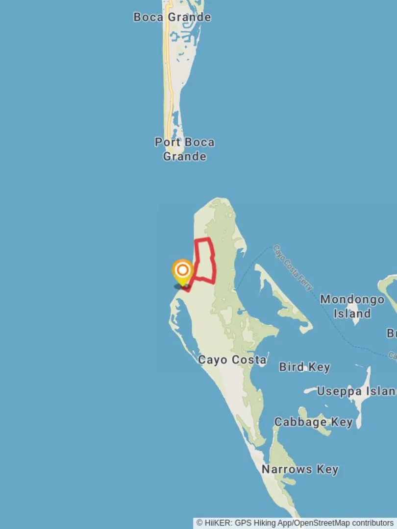 An image depicting the trail Cayo Costa State Park Loop and its surrounding area.