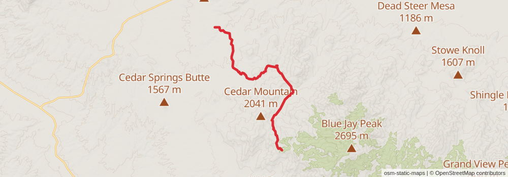 Grand Enchantment Trail stage 18 Map