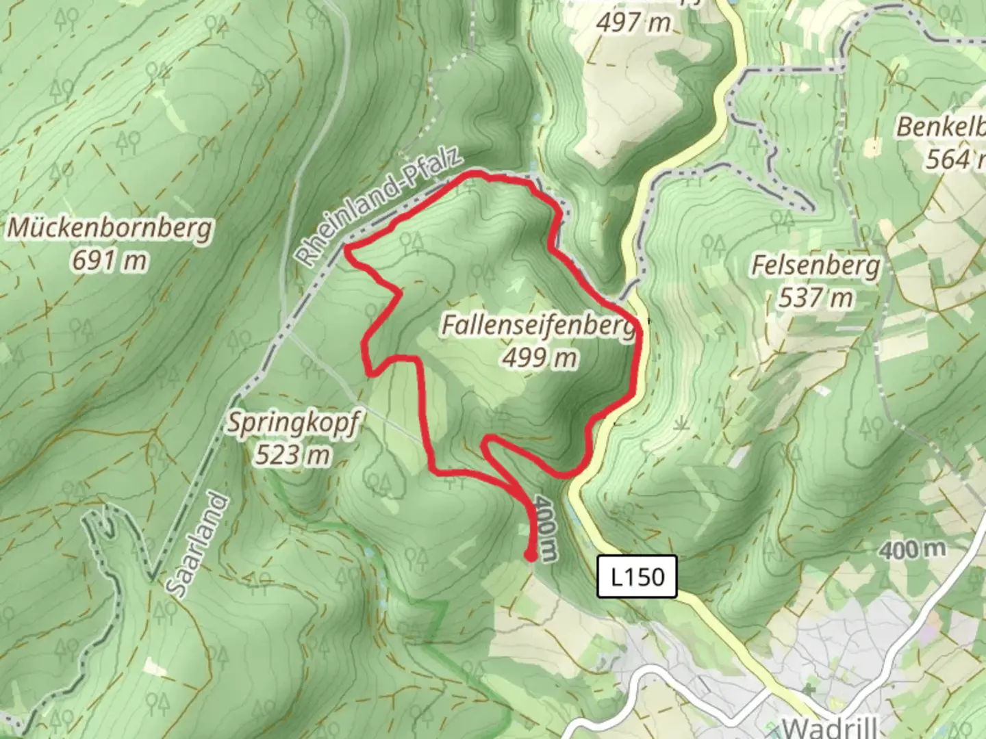 An image depicting the trail Traumschleife Almglueck and its surrounding area.