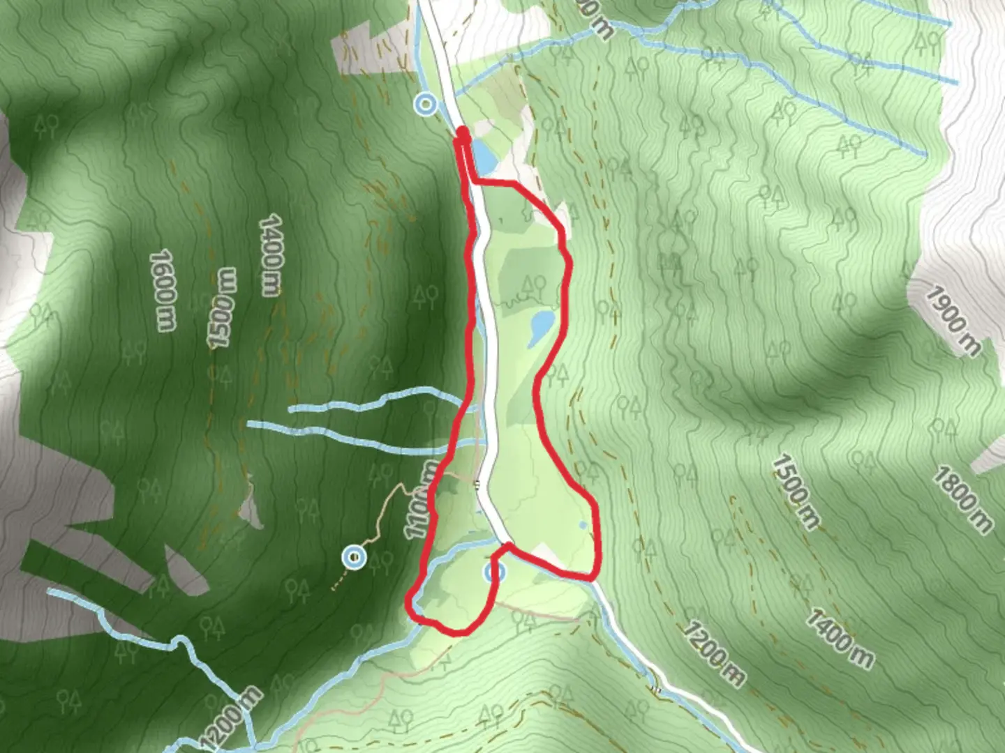 An image depicting the trail Smelting Furnace Loop Trail and its surrounding area.