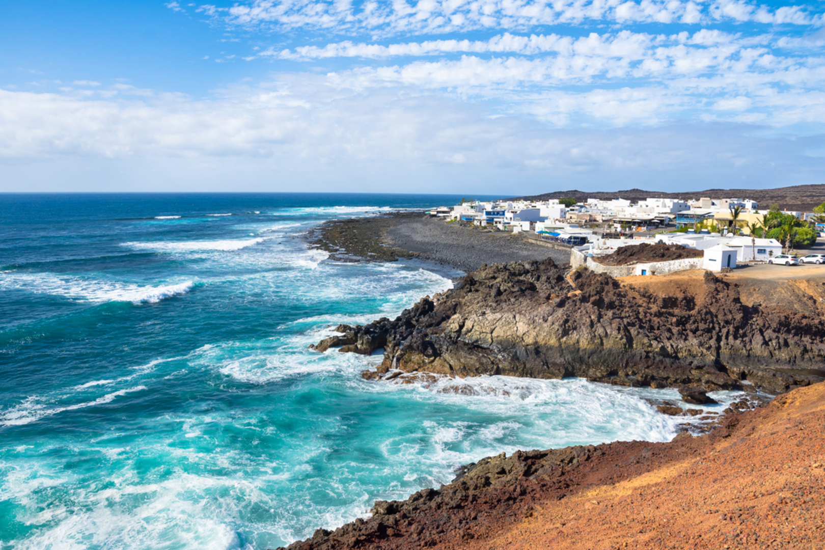 An image depicting the trail Playa de la Madera - El Golfo and its surrounding area.