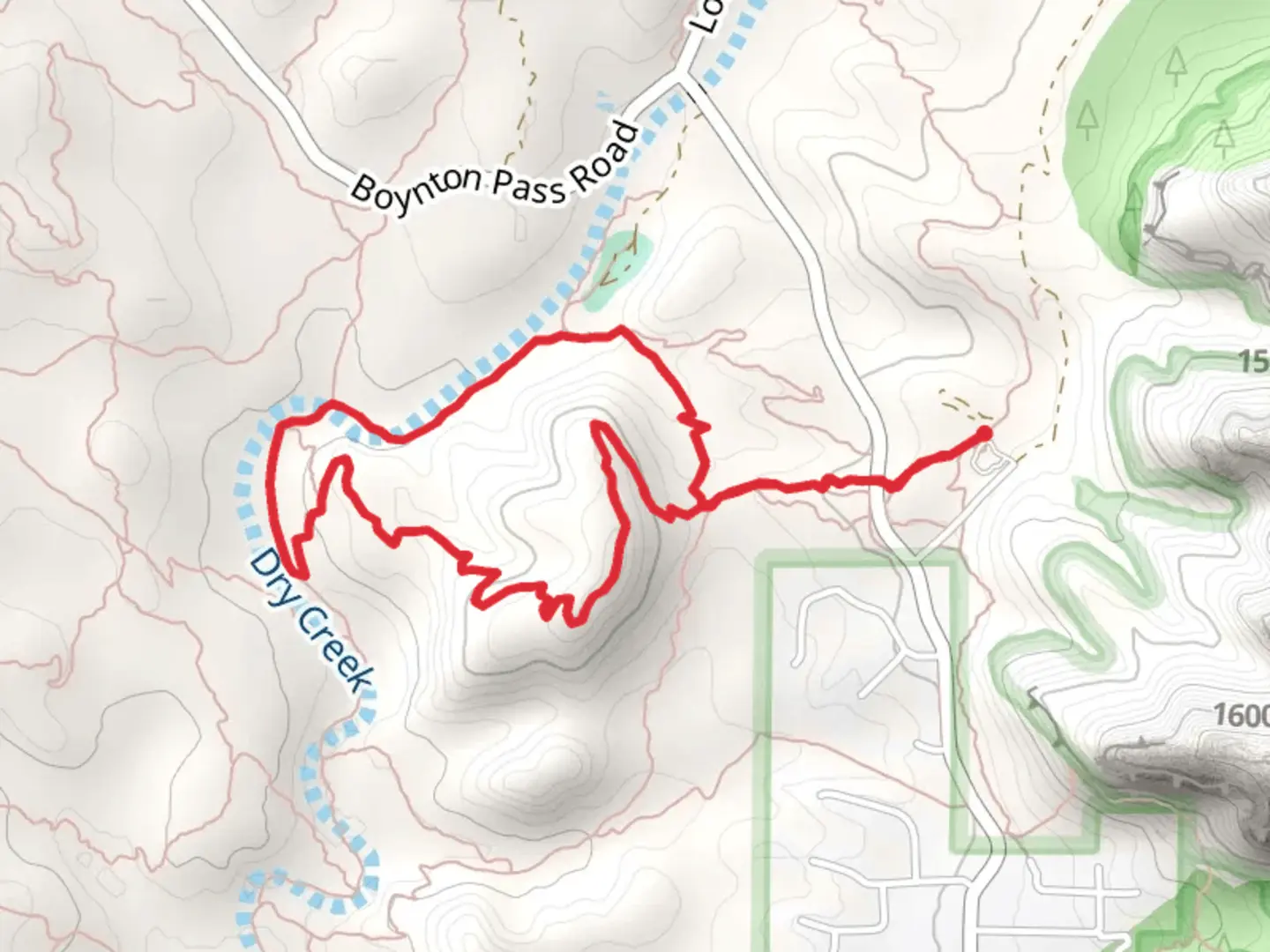 An image depicting the trail Anaconda trail and Snake Loop Trail and its surrounding area.