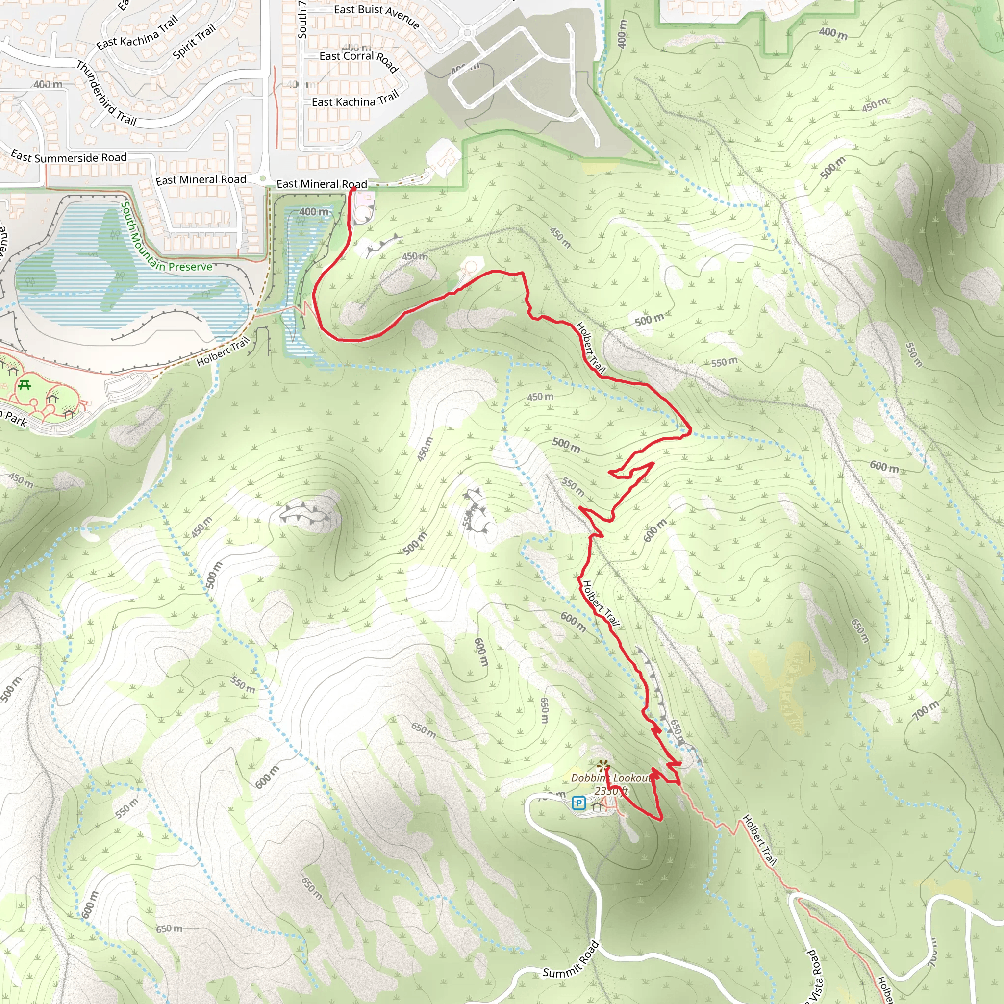 Dobbins Lookout mobile static map